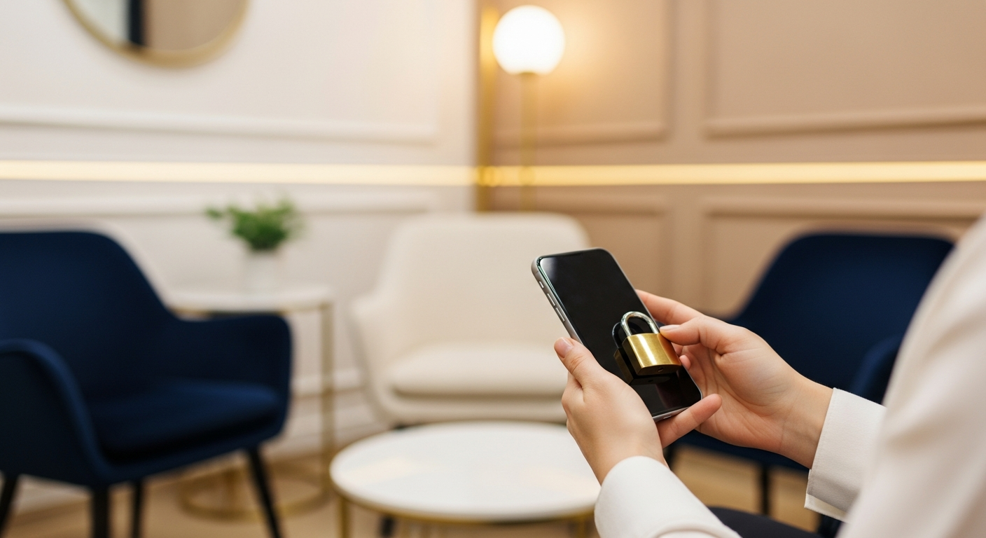 スマートフォンにロックがかかっている手元のイメージ。調査の限界を示唆